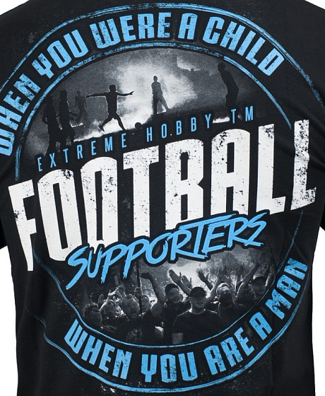 Футболка FOOTBALL SUPPORTERS print blue