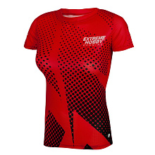 Футболка беговая HALFTONE red, женская